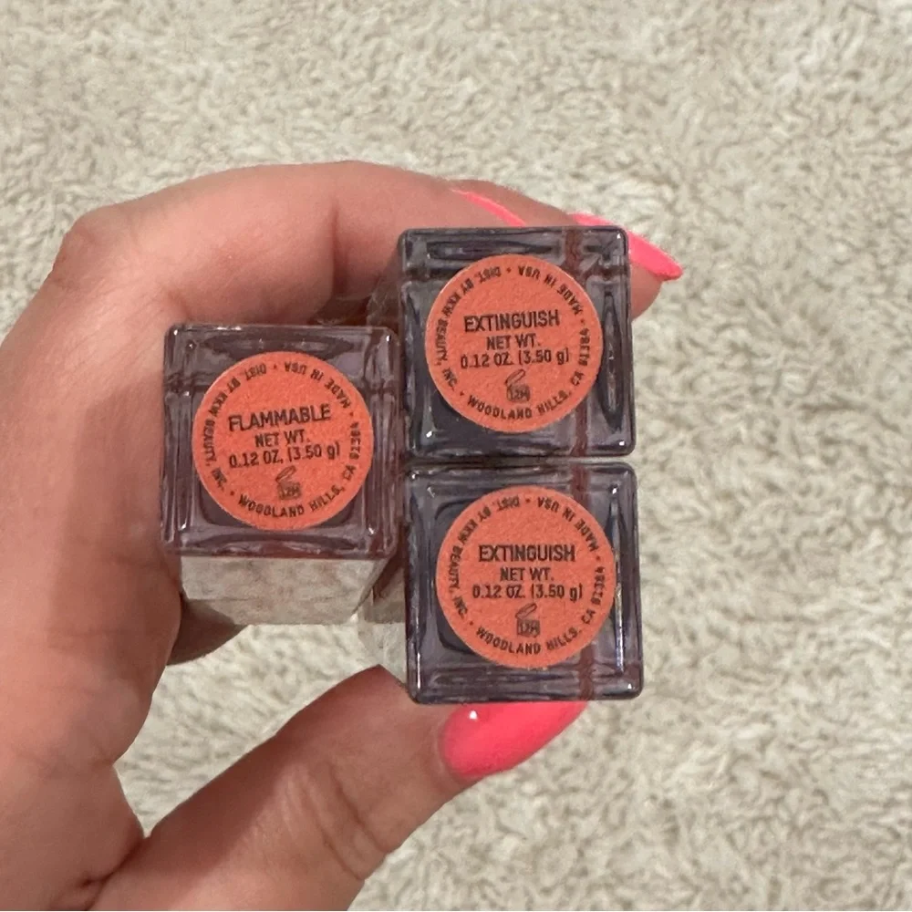 kkw beauty sooo fire lip gloss extinguish and flammable